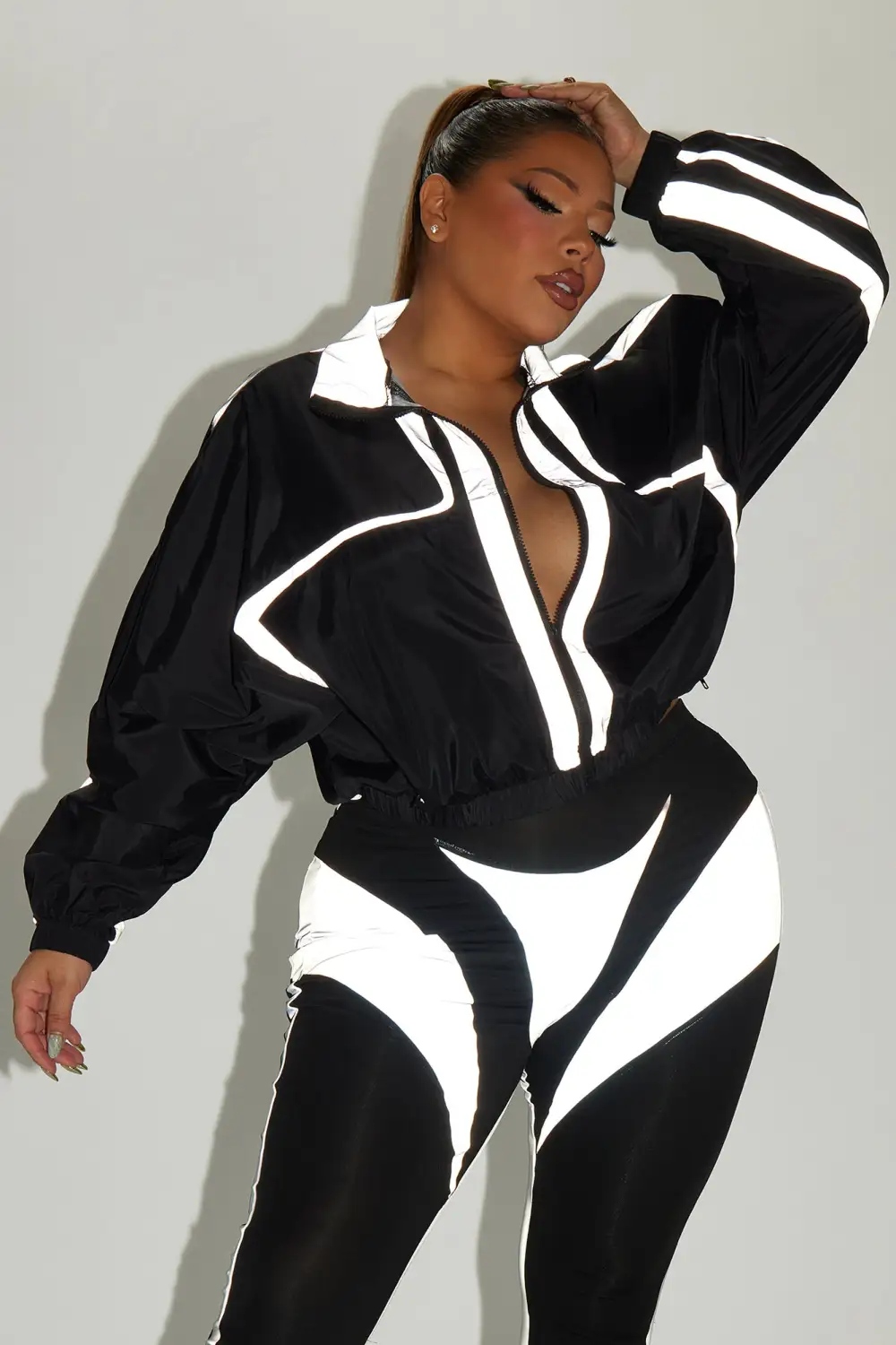 Just Another Chill Night Legging Set - Black/Grey