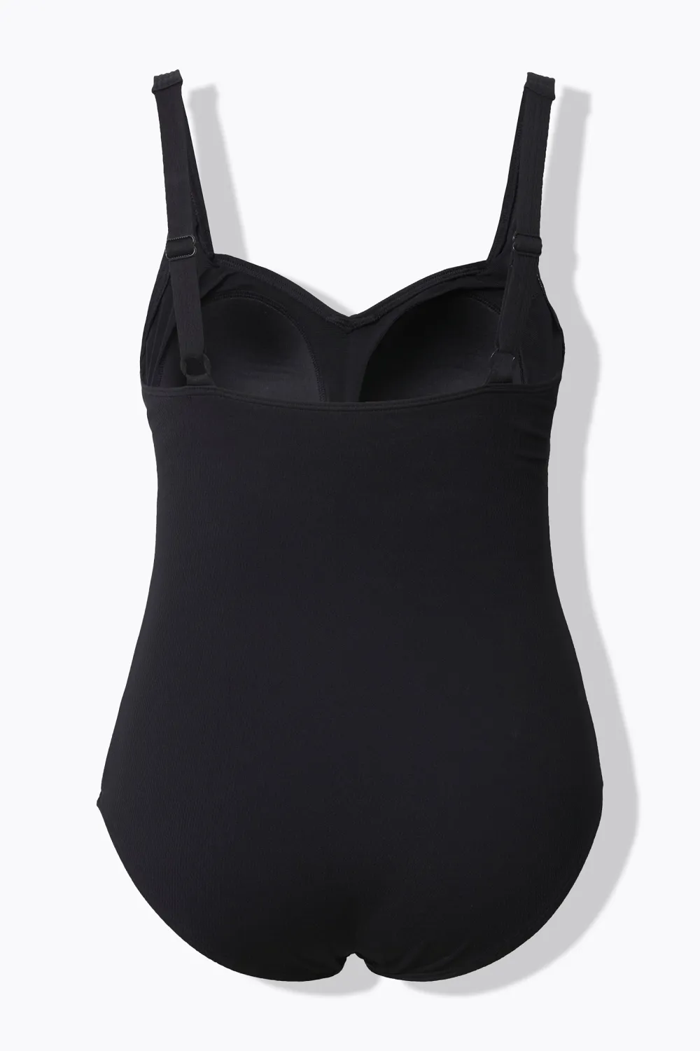 Adjustable Shoulder Strap Solid Color Swimsuit