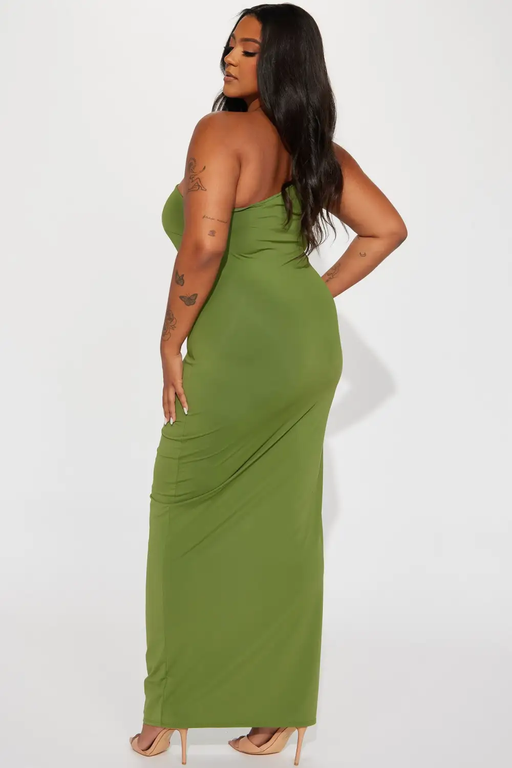 Gianna Sculpting Maxi Dress - Olive