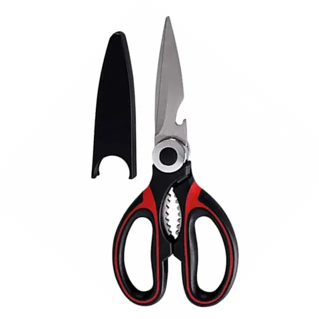 (Store Closing Sale) Heavy Duty Stainless Steel Kitchen Scissors,Multipurpose Ultra Sharp Utility Scissors, Professional Poultry Shears for Bone, Chicken, Meat, Fish, Turkey,Vegetables,Barbecue Scissors.