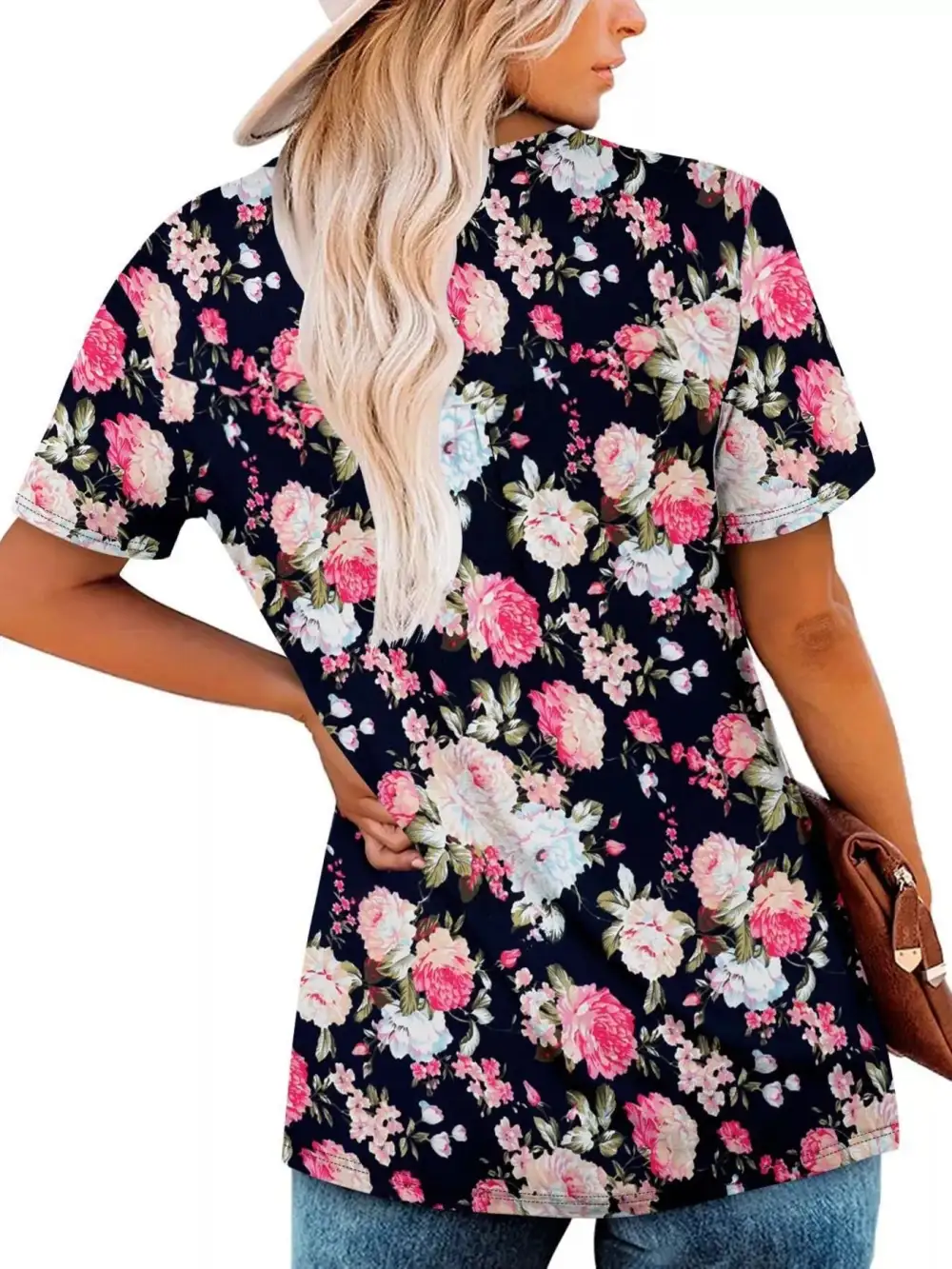 Floral Print Short Sleeve T-Shirt