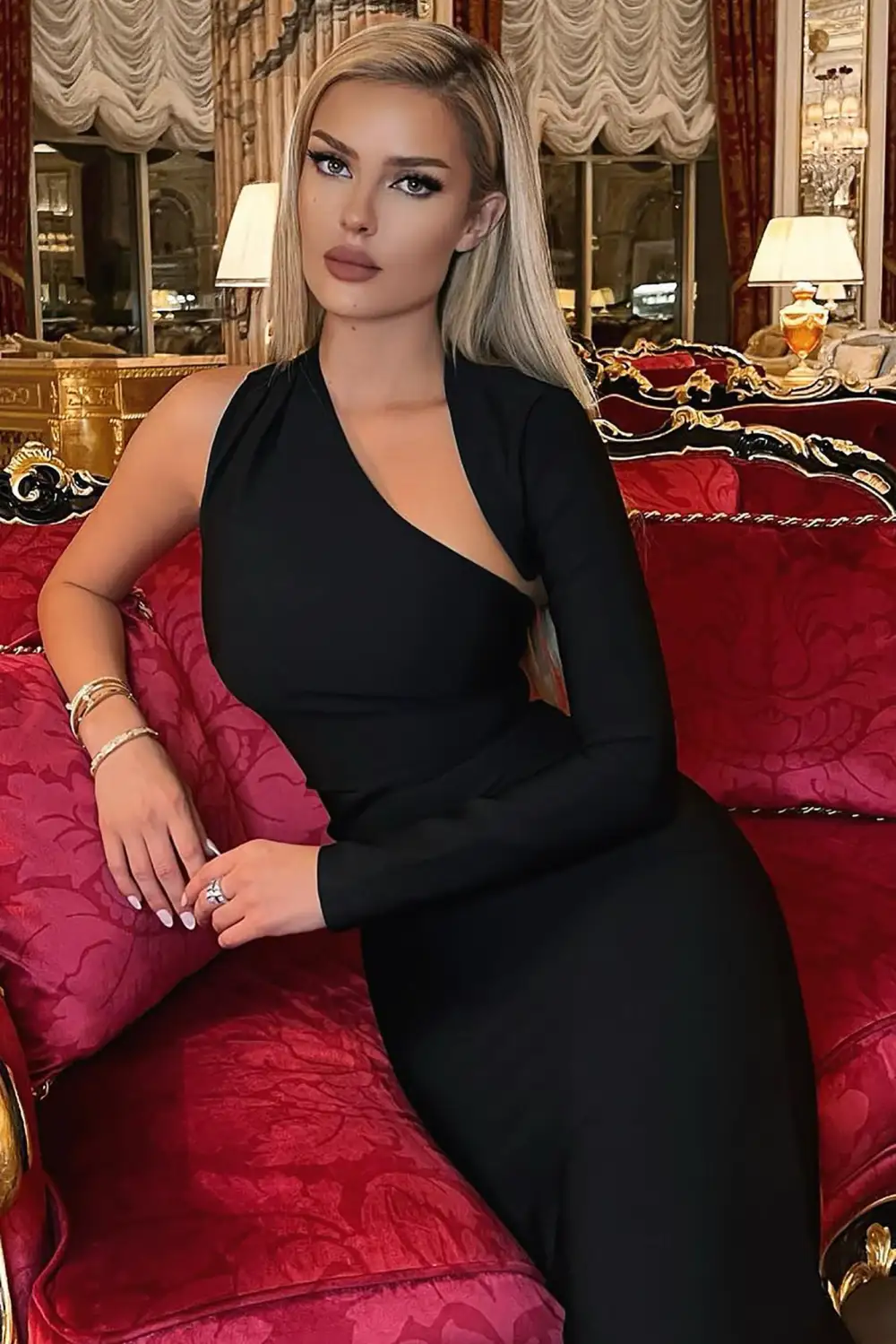 My Love Bandage Midi Dress - Black