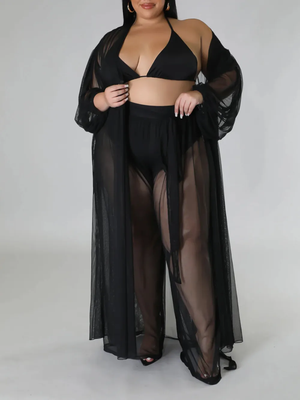 Women'S Fashion Plus-Size Tulle Suit