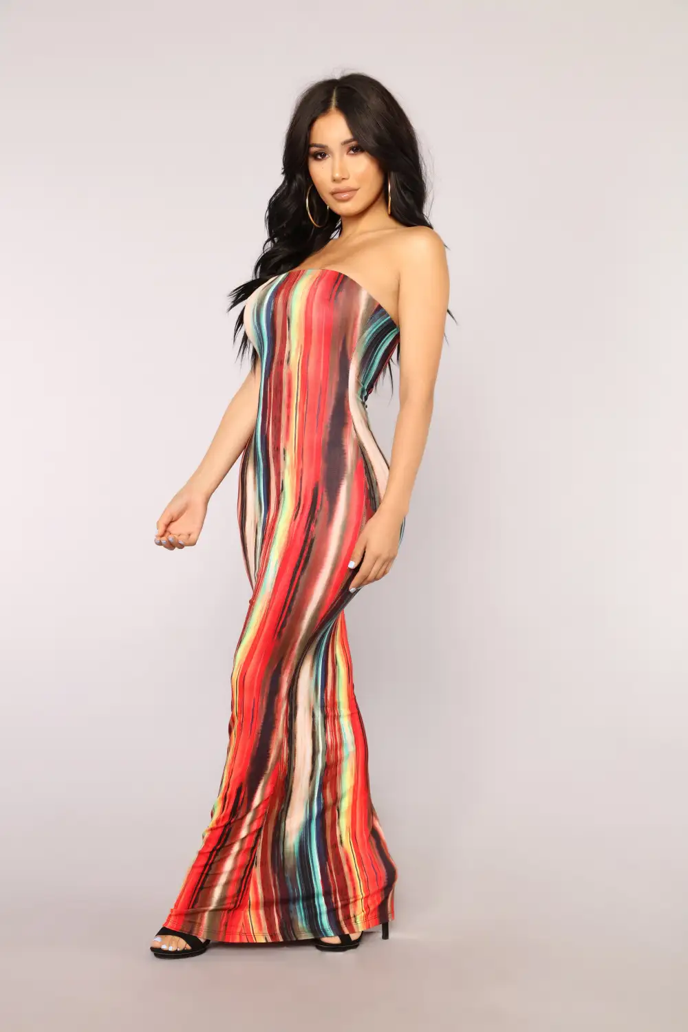 Work Of Art Dress - Red/Multi