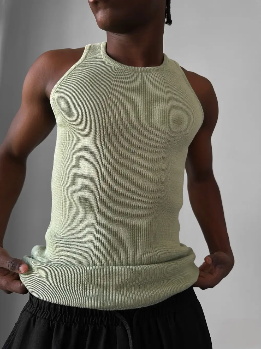 Modern Tailored Knit Tank Top
