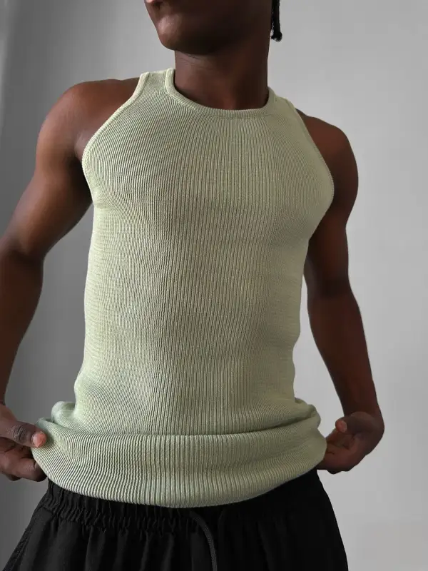 Modern Tailored Knit Tank Top