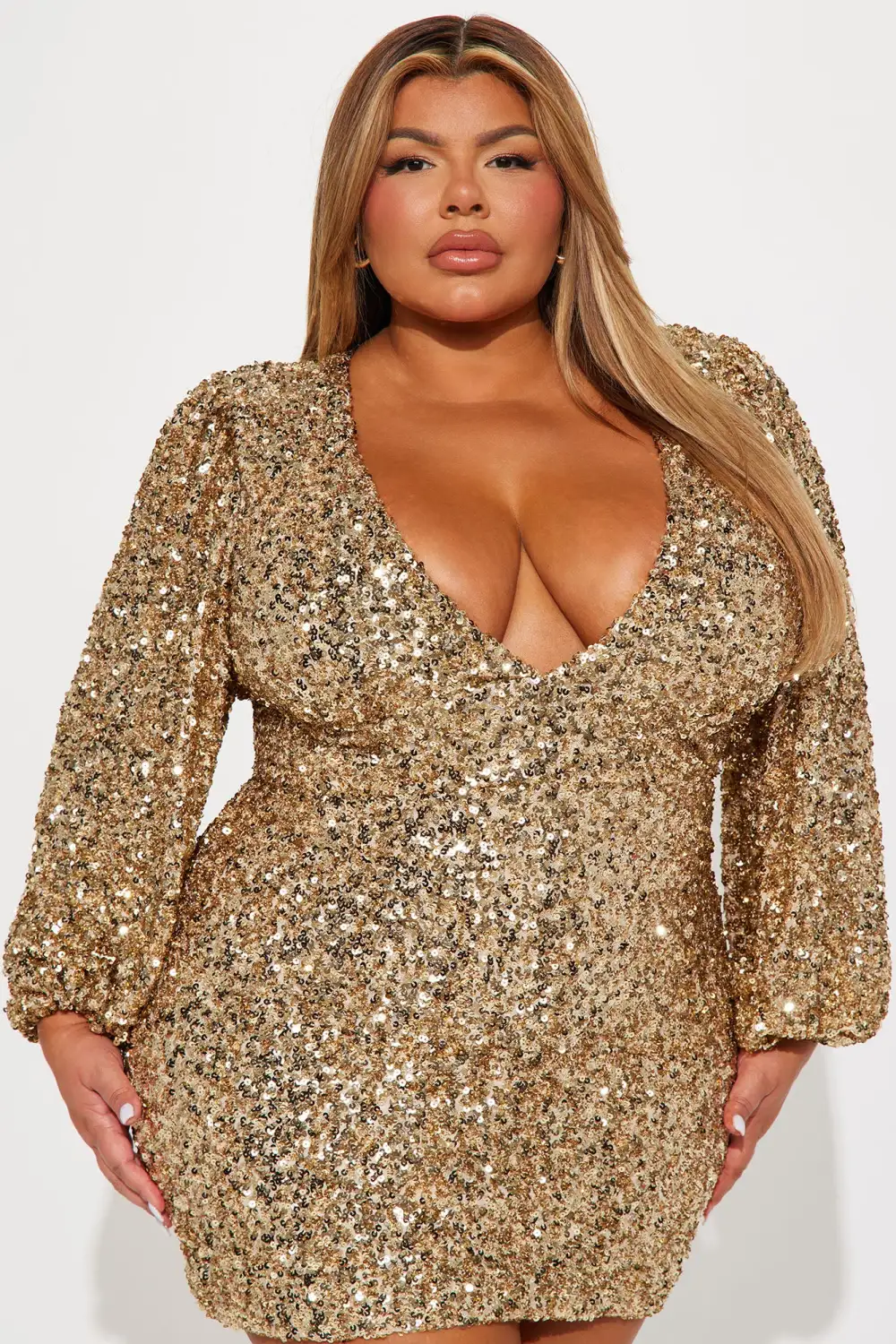 Brook Sequin Mini Dress - Gold