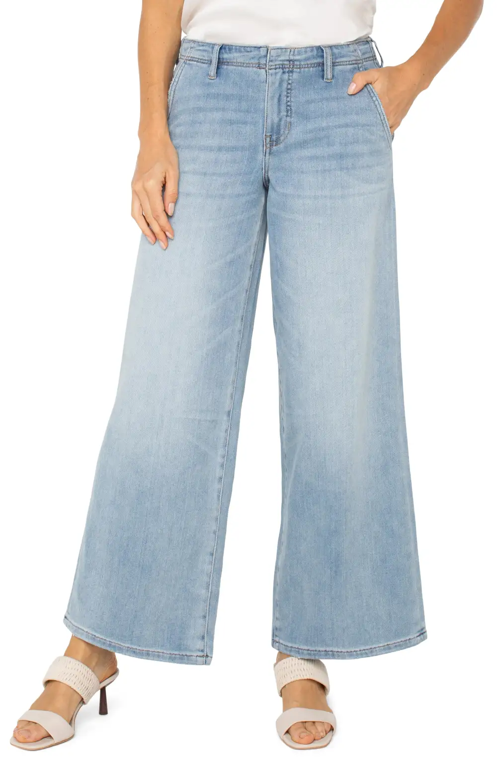 Straight Leg Flare Leg Jeans