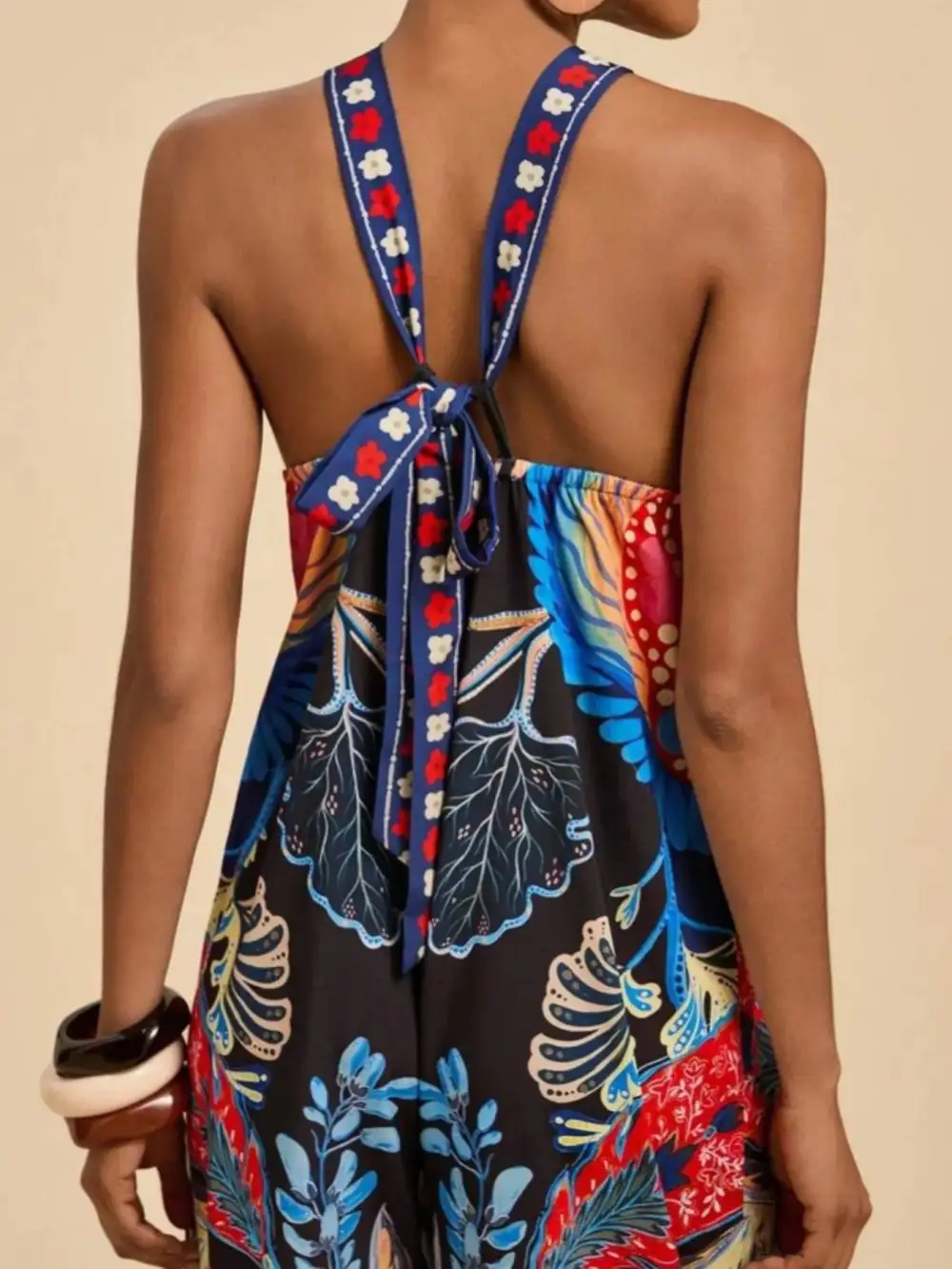 Polished Wide Leg Halter Jumpsuit