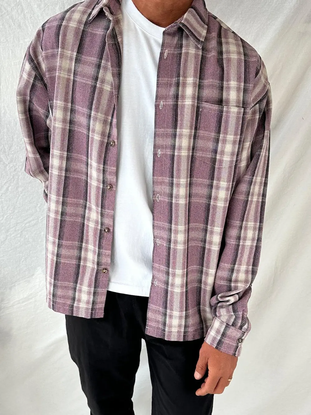 Casual Versatile And Comfortable Lilac Shirt