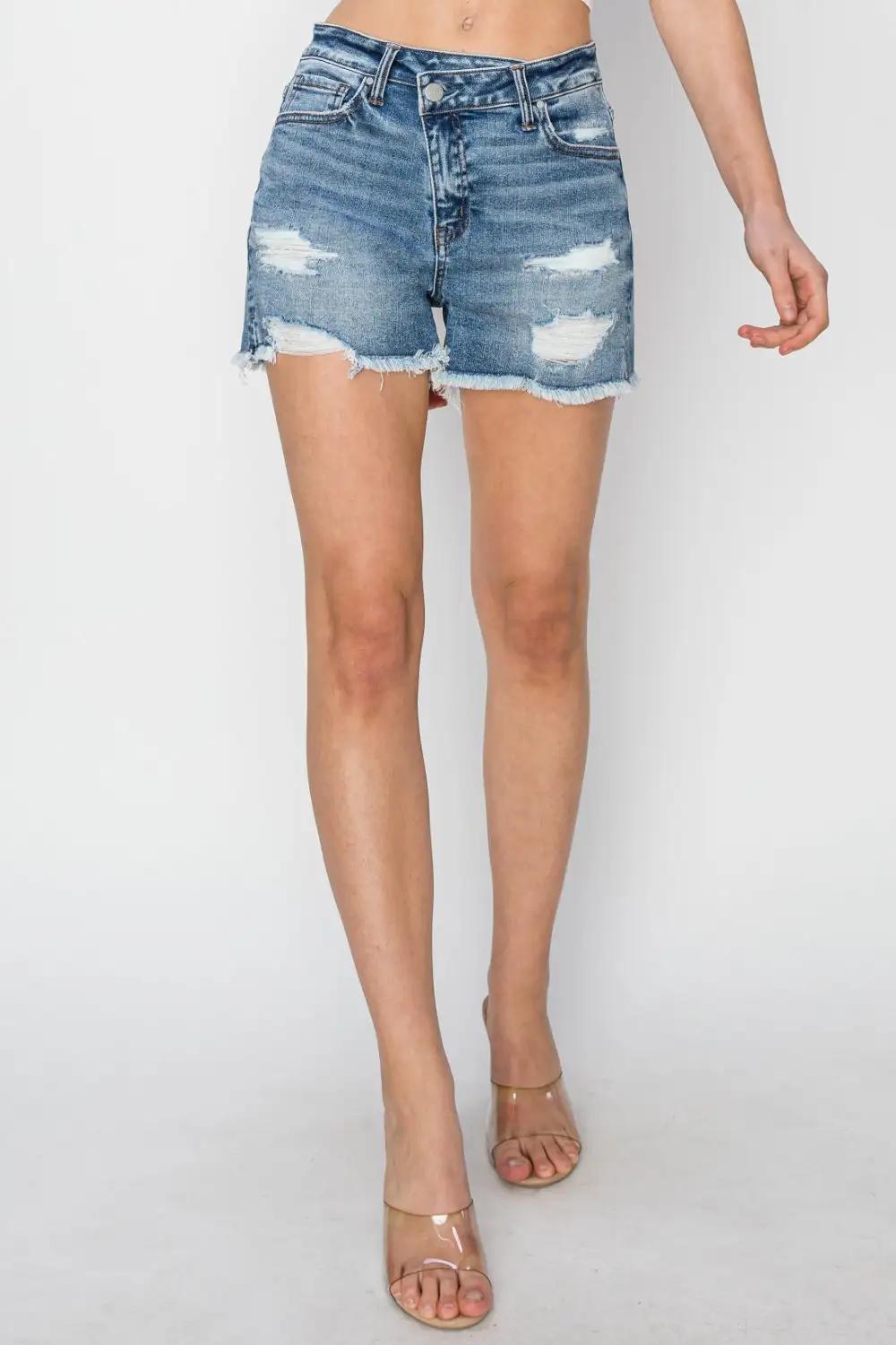 Lounge Frayed Hem Shorts