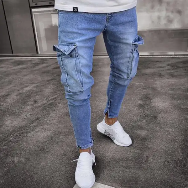 Utility Zip Front Jeans