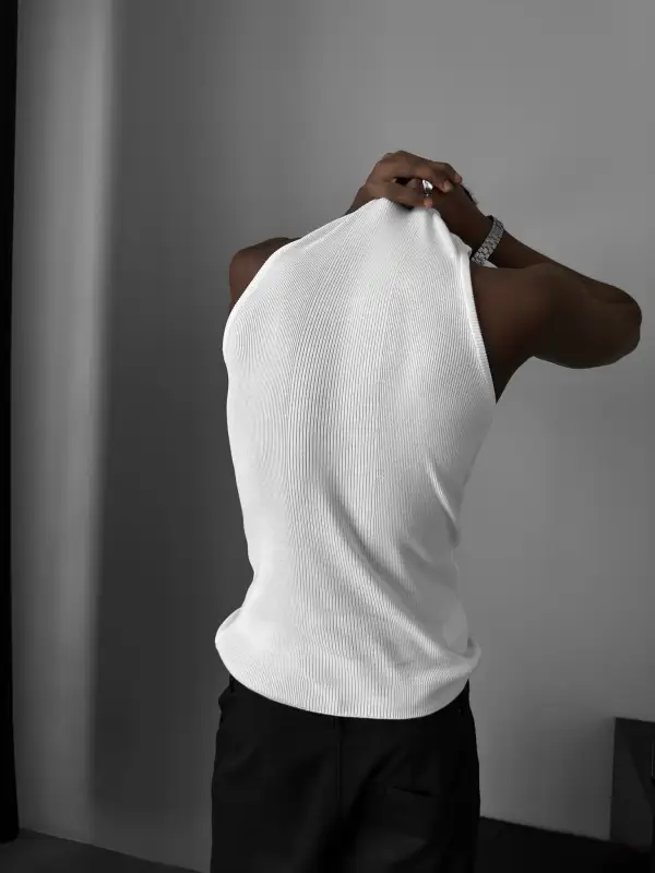 Easygoing Tailored Knit Tank Top