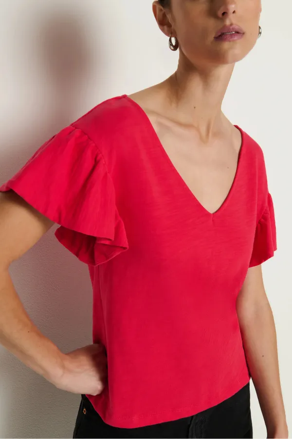 Neck Cotton Nation Top