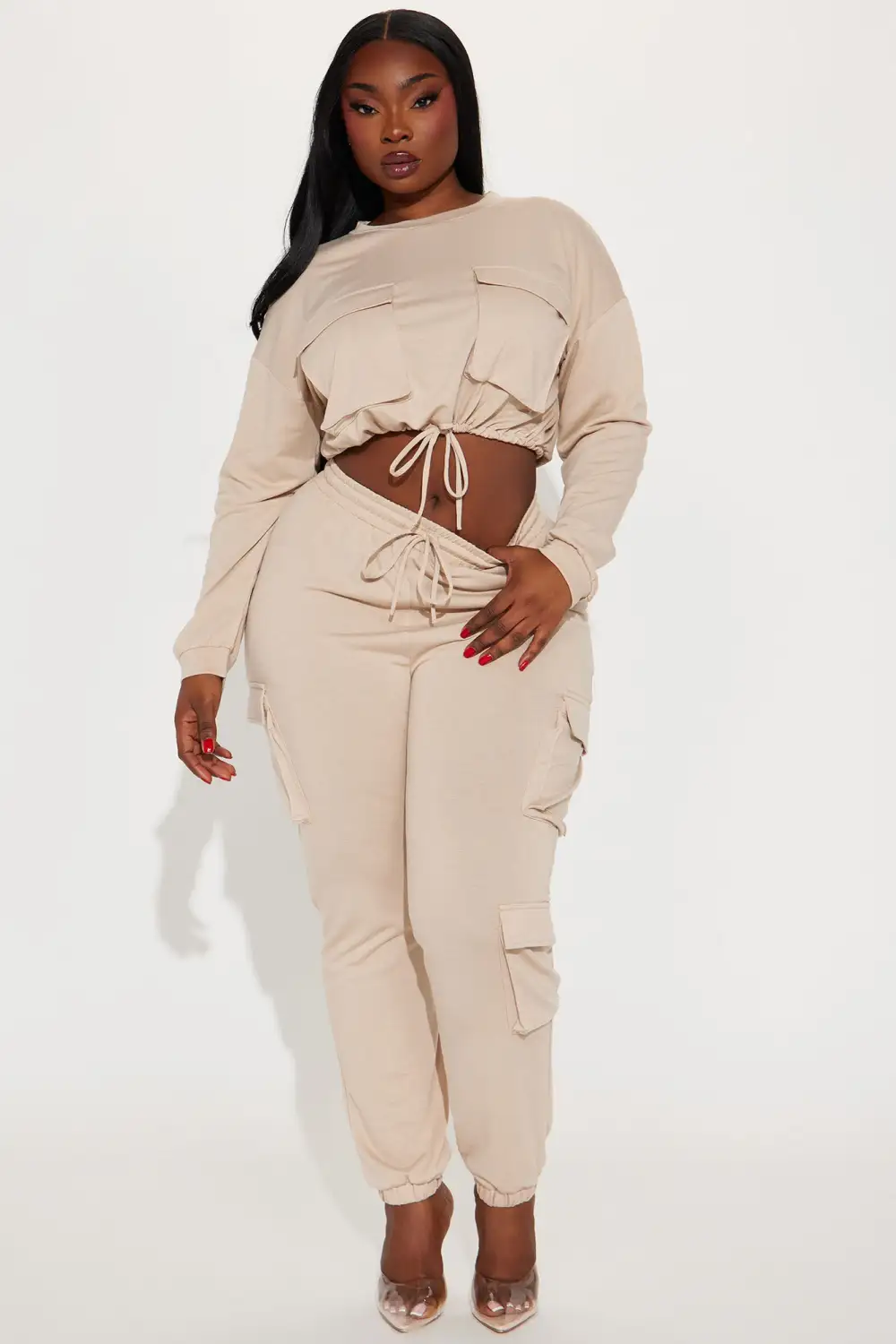 Finding Time Jogger Set  - Taupe