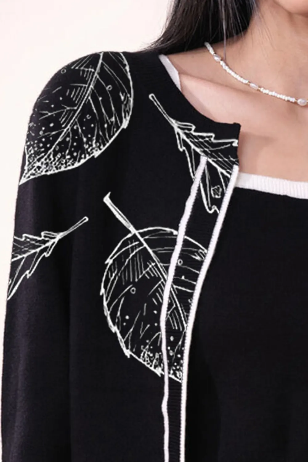 Black Long Sleeve Casual Style Outerwear