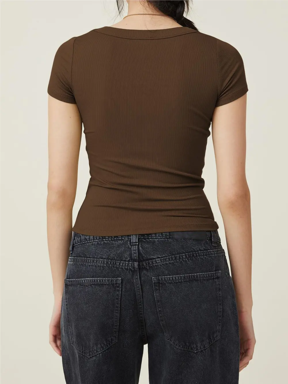 Cropped Square-neck Top