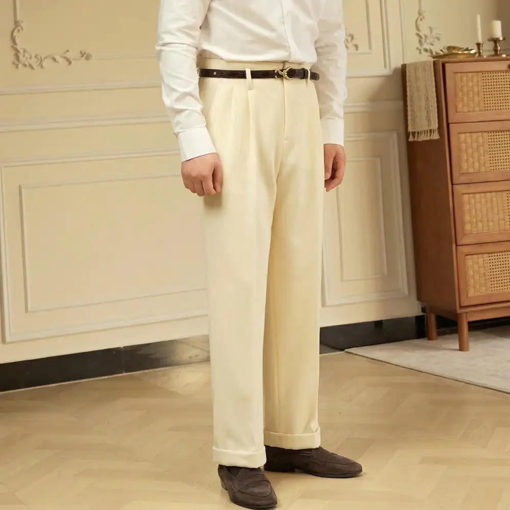 Clean Side Tab Trousers