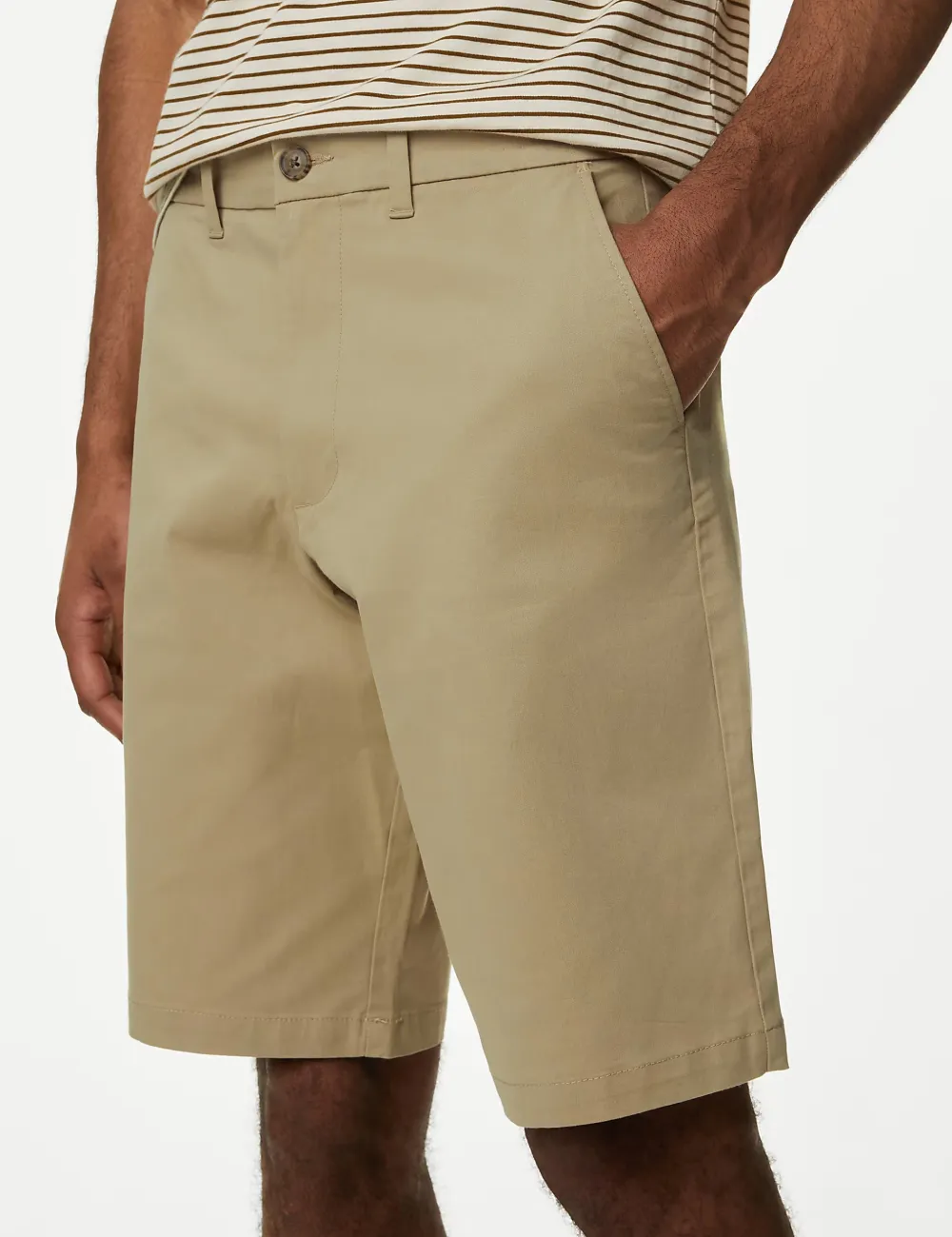 Loose Fit Stretch Chino Shorts