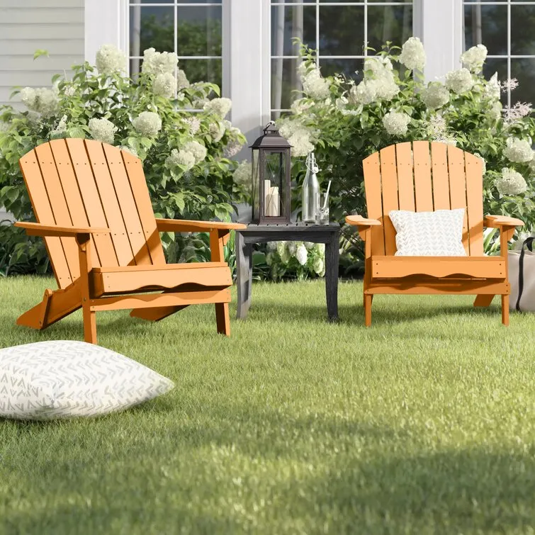 Woking Acacia Outdoor Adirondack Chair Set