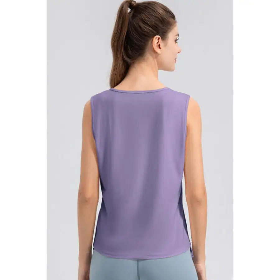 Notched Wide Strap Active Tank