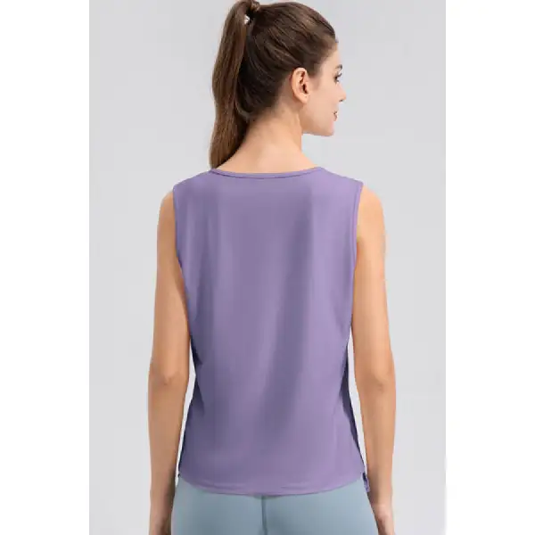 Notched Wide Strap Active Tank