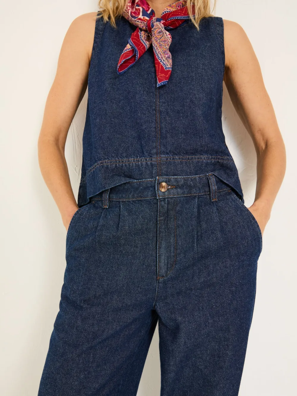 Arie Ink Wide Leg Jeans