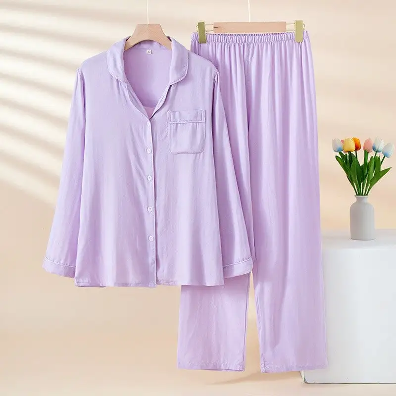 Knit Long Sleeve Pajama Set