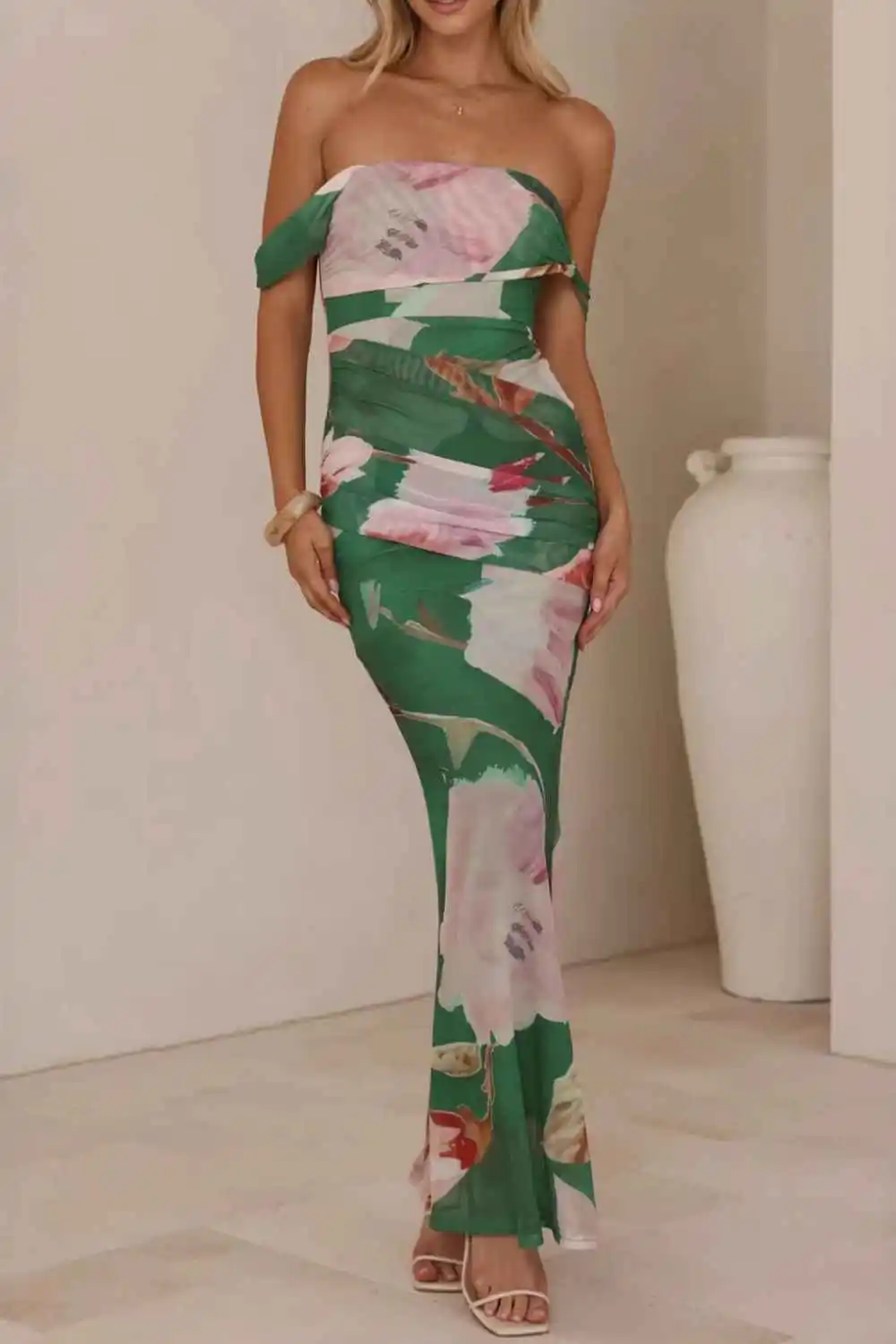 One Shoulder Maxi Dress