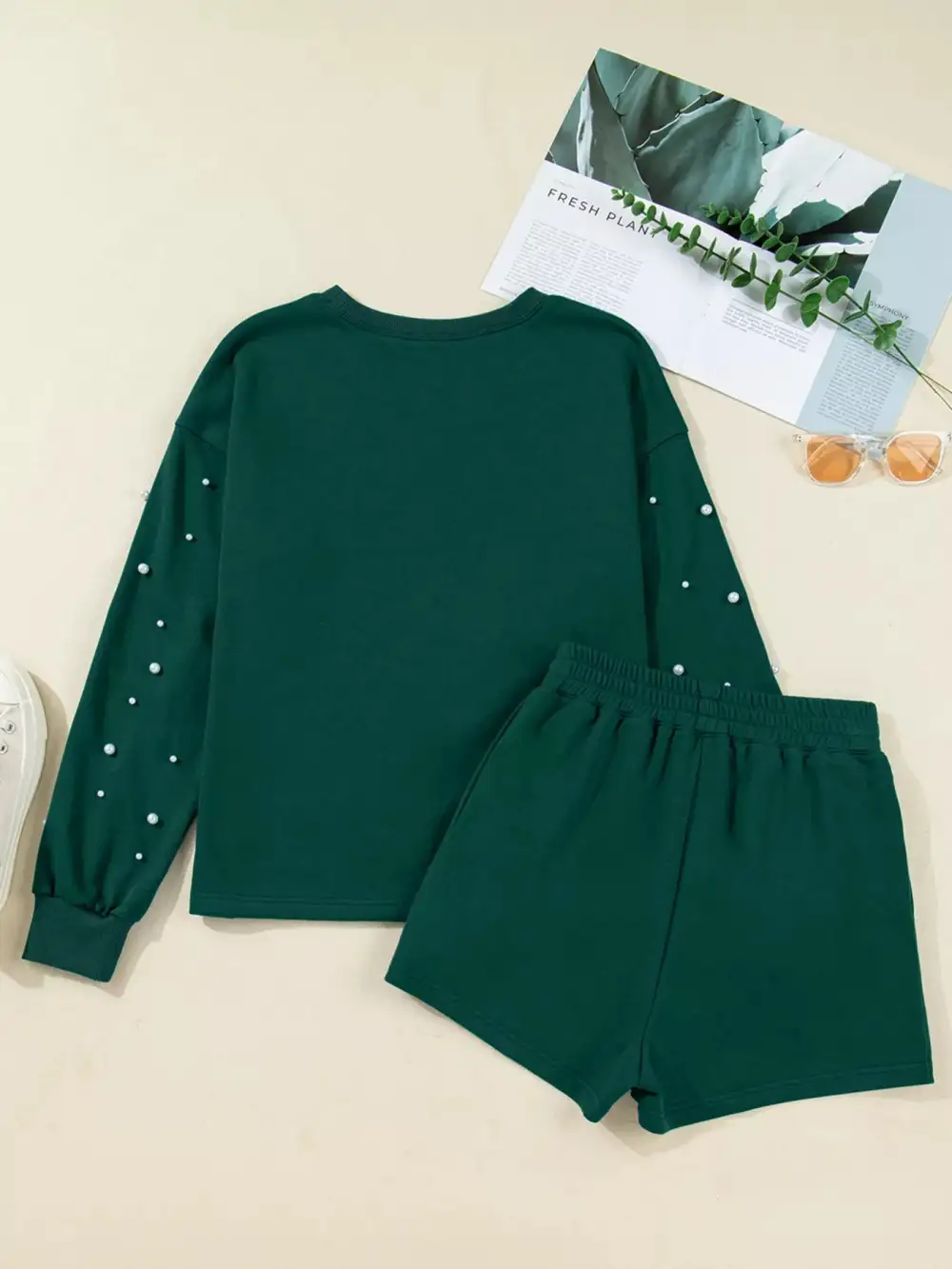 Cotton Blend Pearl Coordinated Set