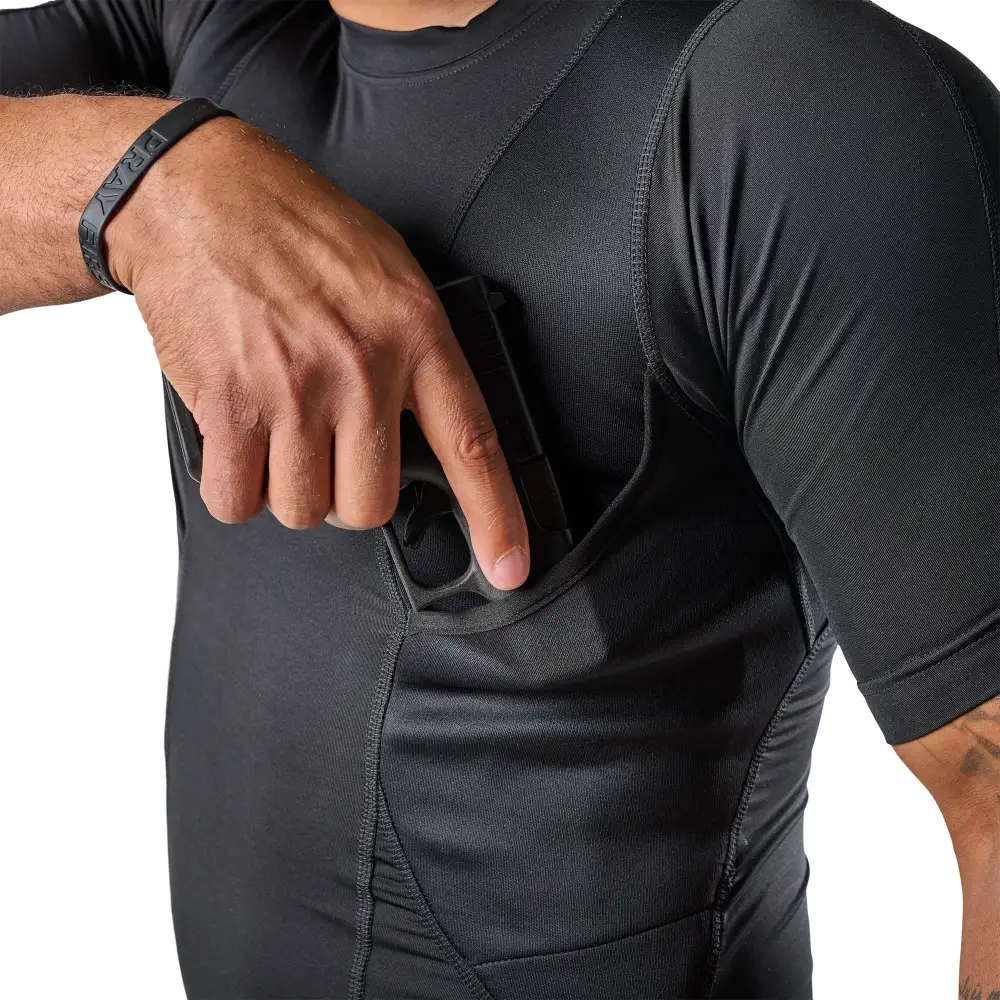 Concealed Carry Tactical Stretch T-Shirt