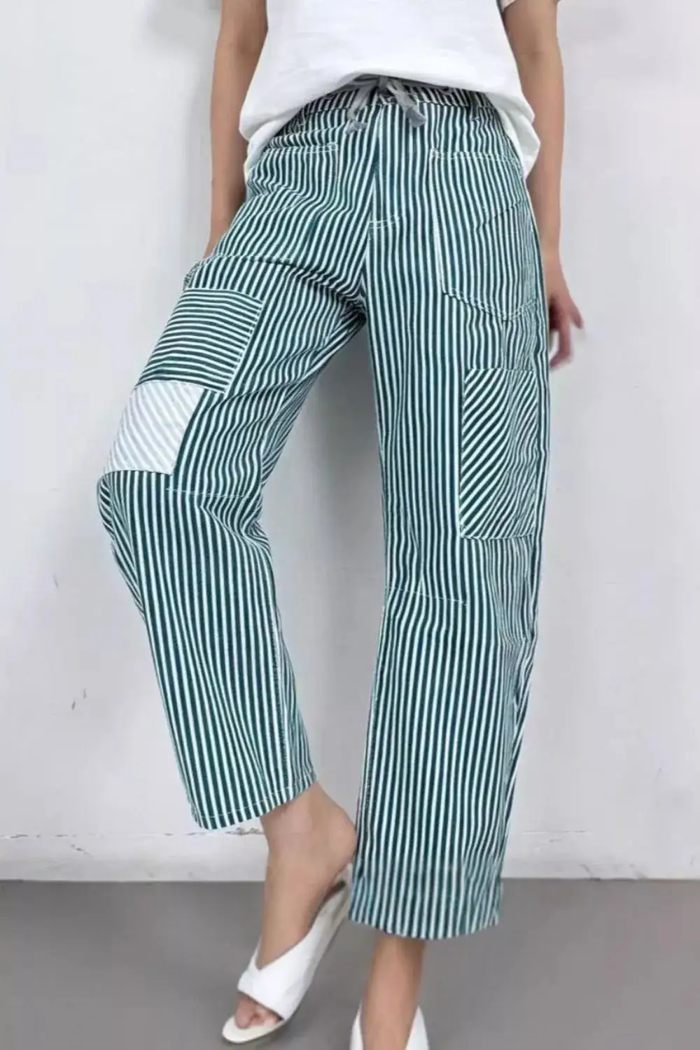 Weekend Striped Wide Leg Pants