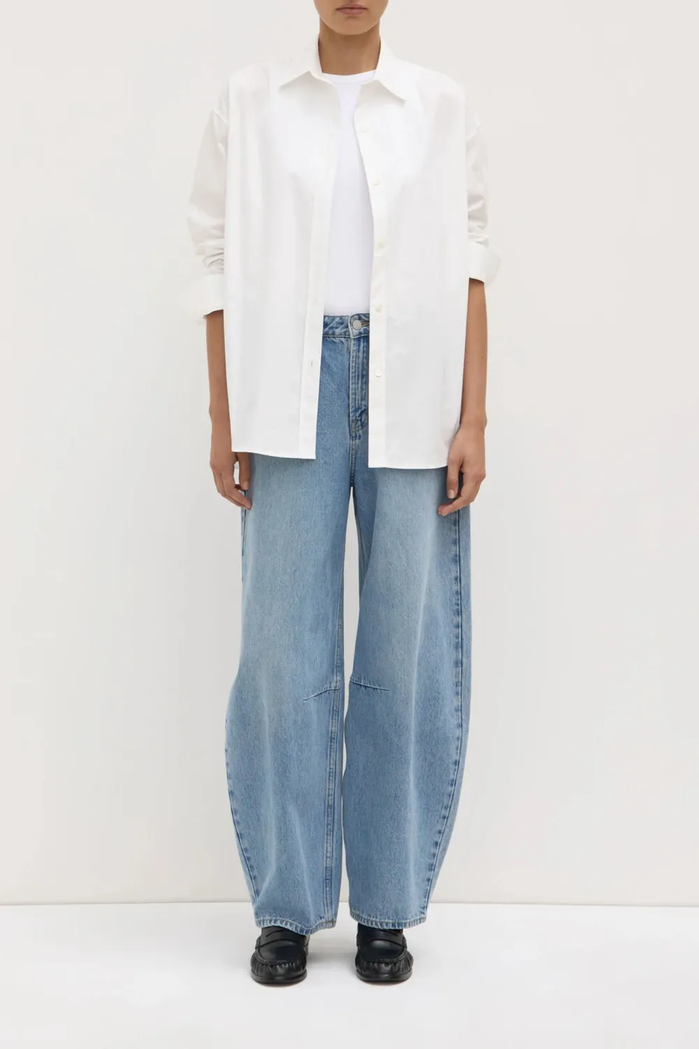 Long Sleeved Cotton Poplin Shirt