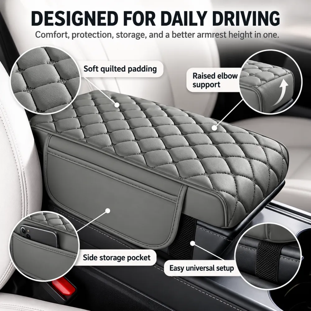 Universal Car Center Console Armrest Pad