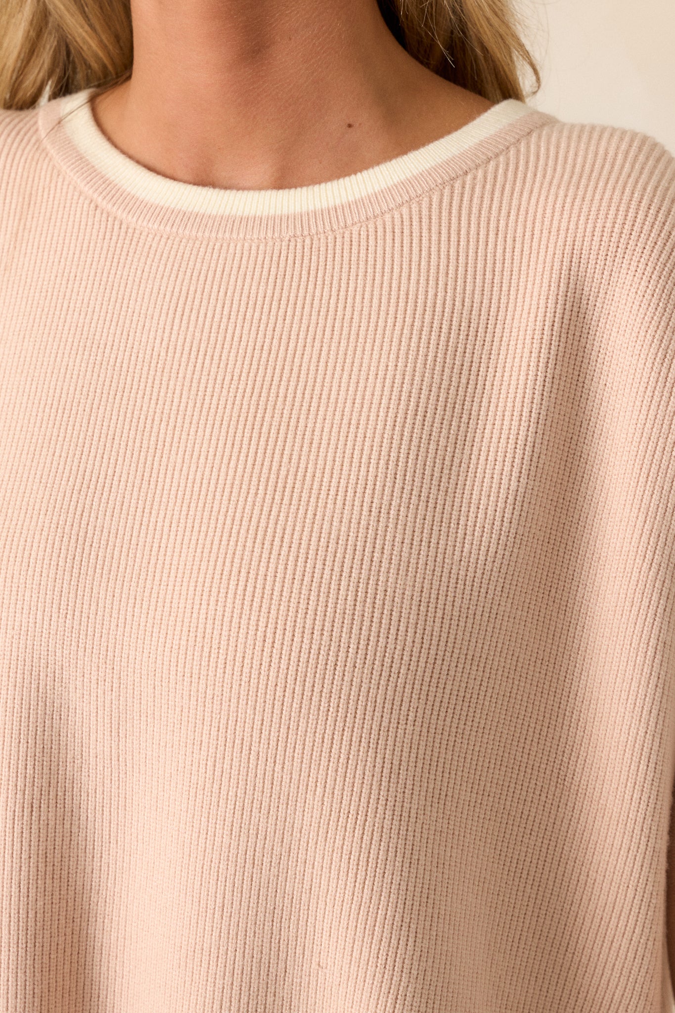 Nostalgic Whims Oatmeal Knit Sweater