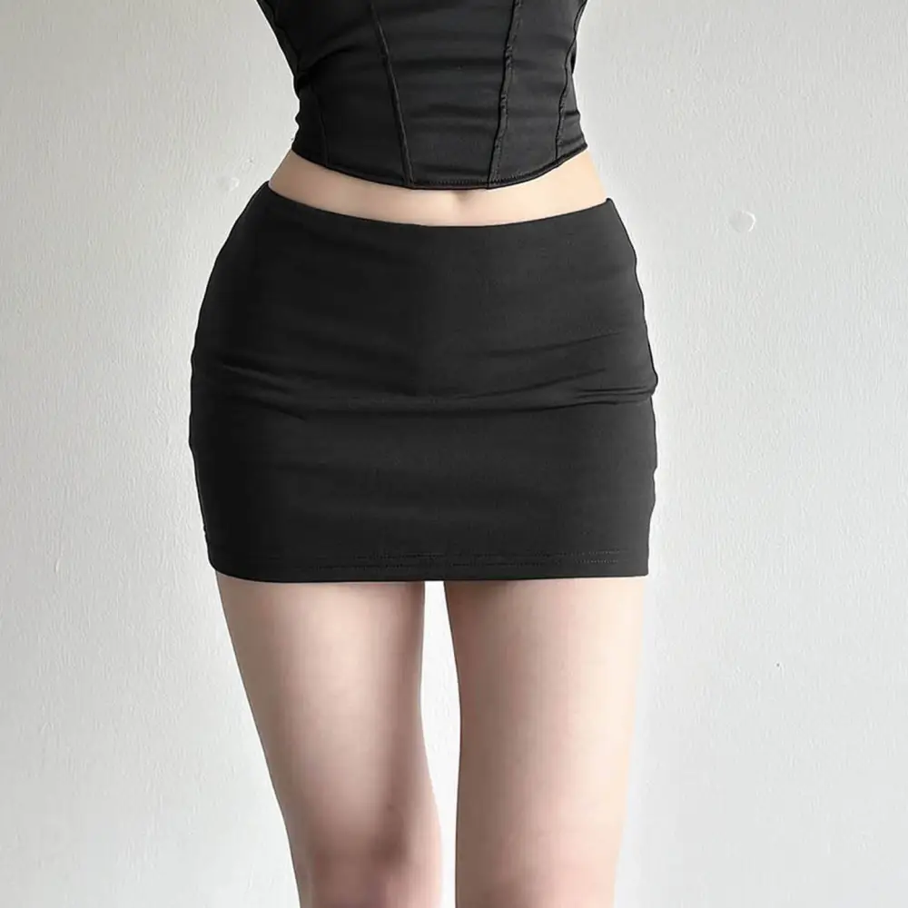 Premium Bodycon Mini Skirt with Built-in Shorts
