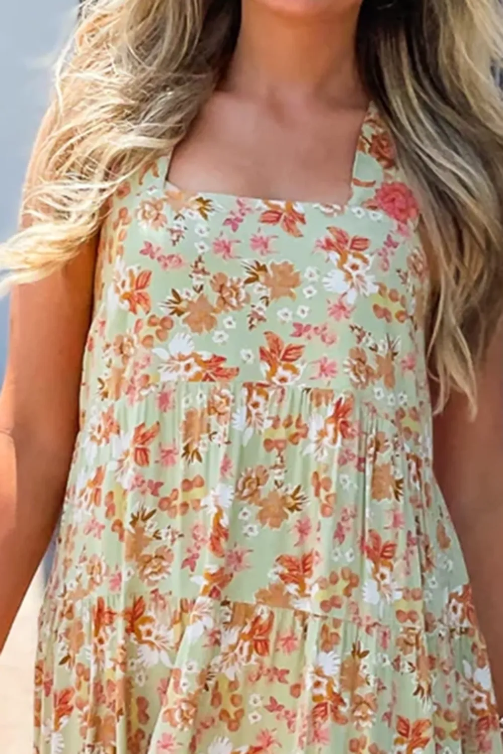 Yellow Floral Loose Dress