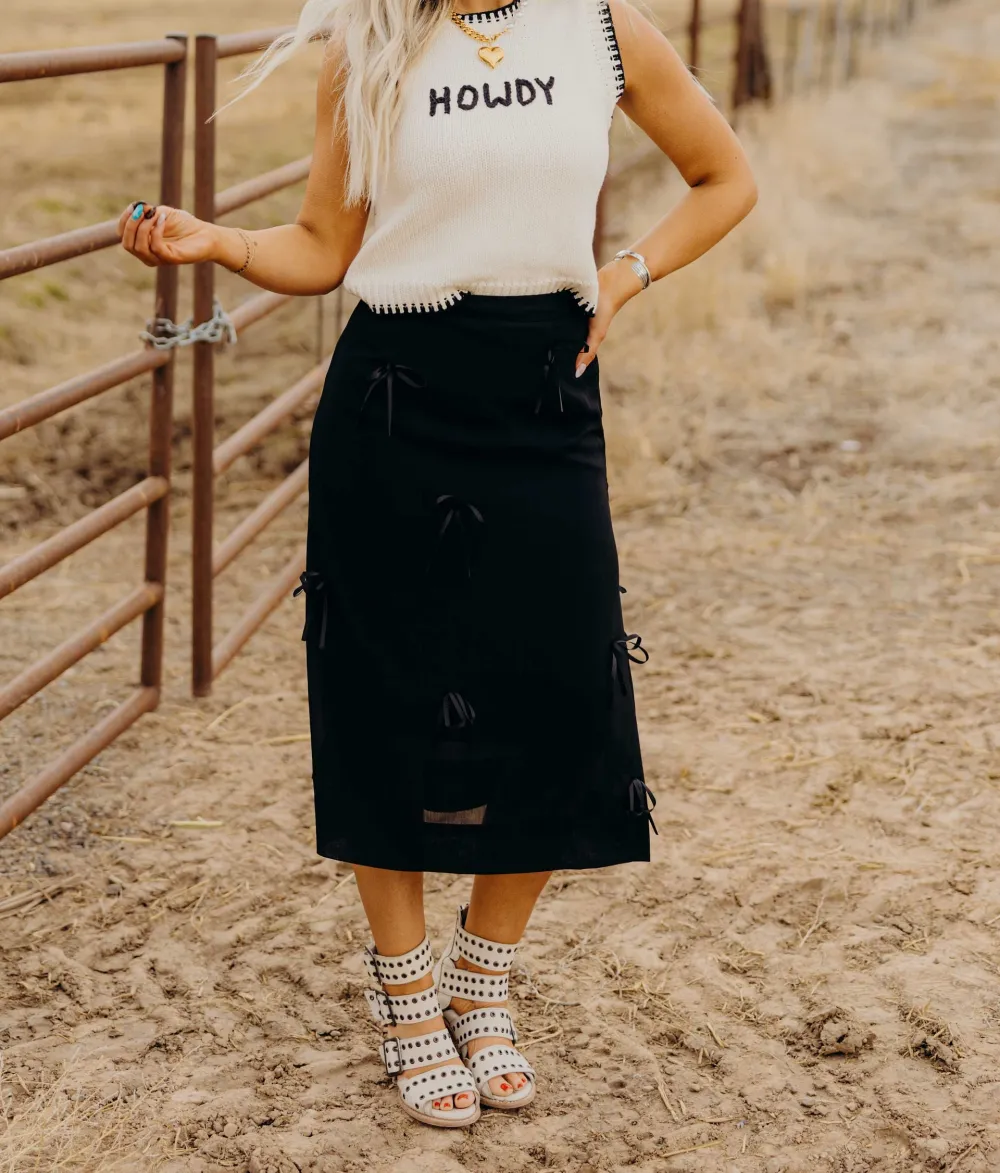 Howdy Sweater Vest Top