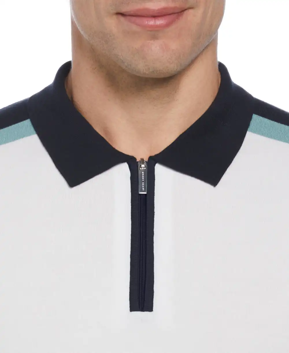 Tech Knit Color Block Polo