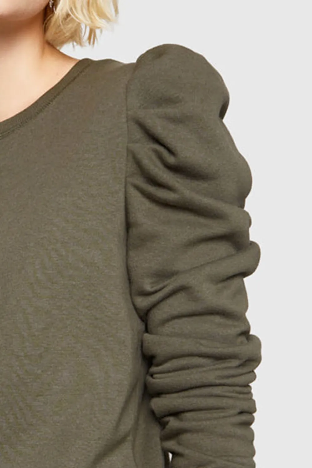 Casual Olive Green Hoodie