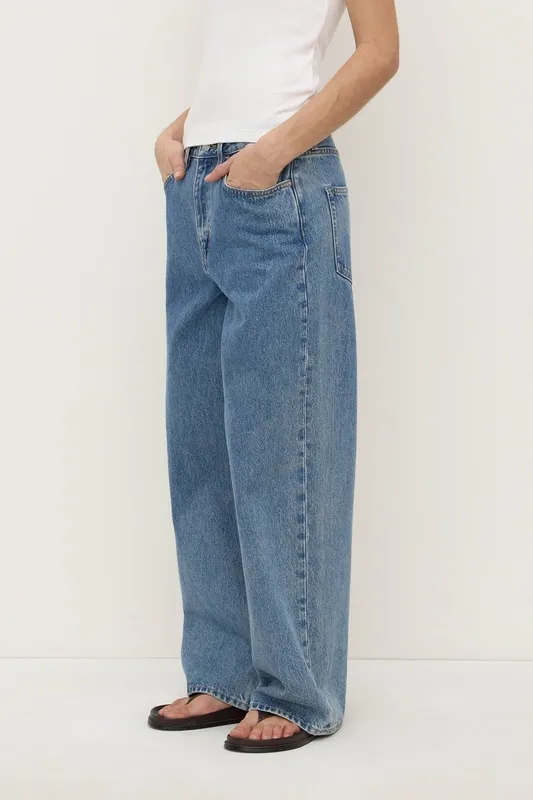 Dark Stone Relaxed Boyfriend Jeans