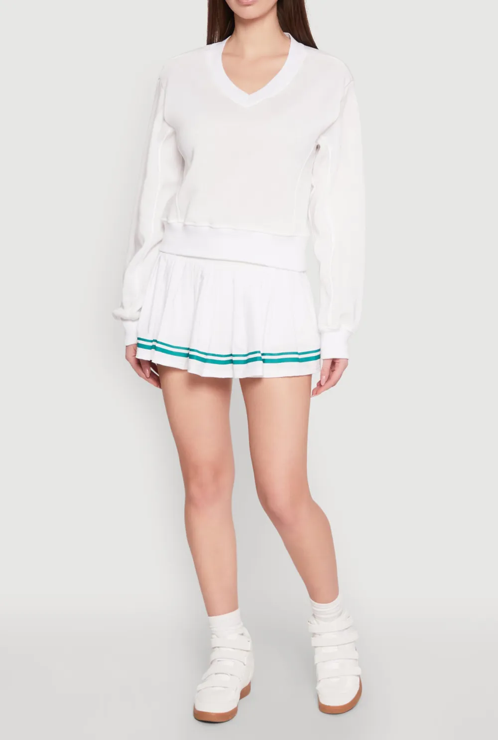Pleated Short Skirt