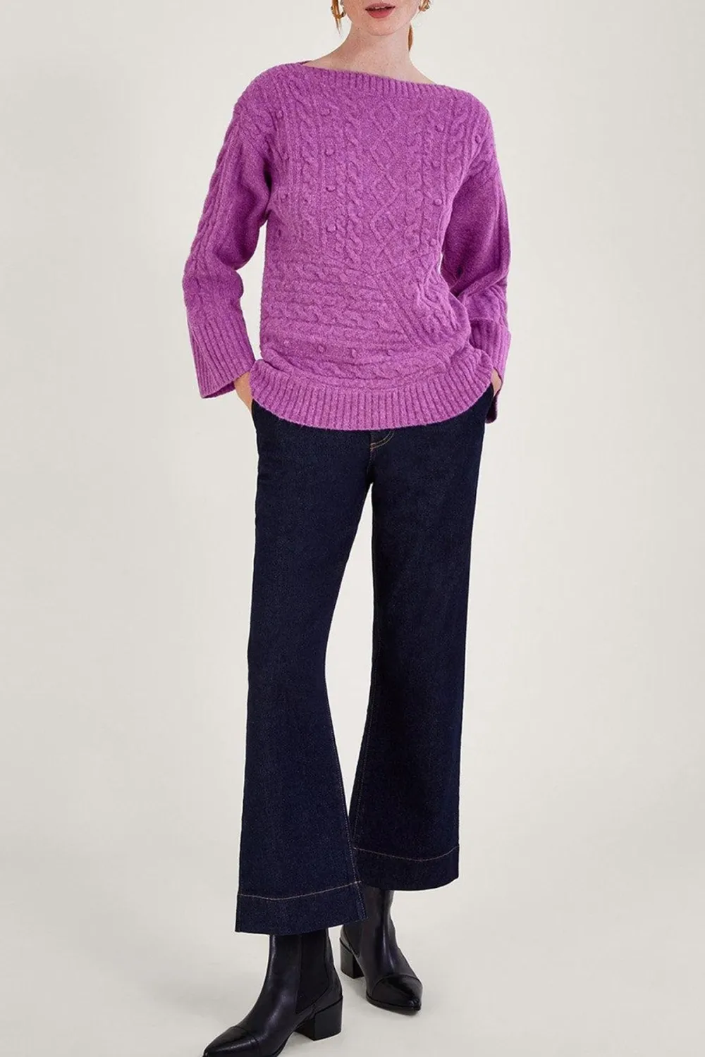 Purple Stitch Jumper