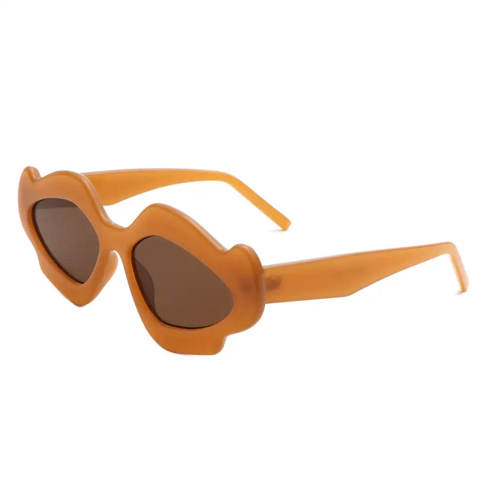 Rhinestone Geometric Frame Sunglasses