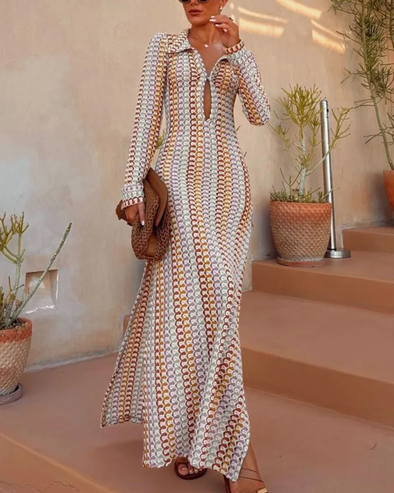 Easy Fit V-Neck Maxi Easy Dress