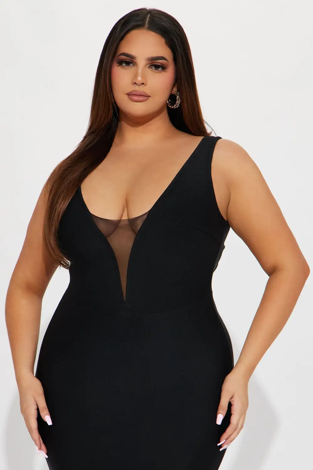 South Of France Bandage Gown - Black