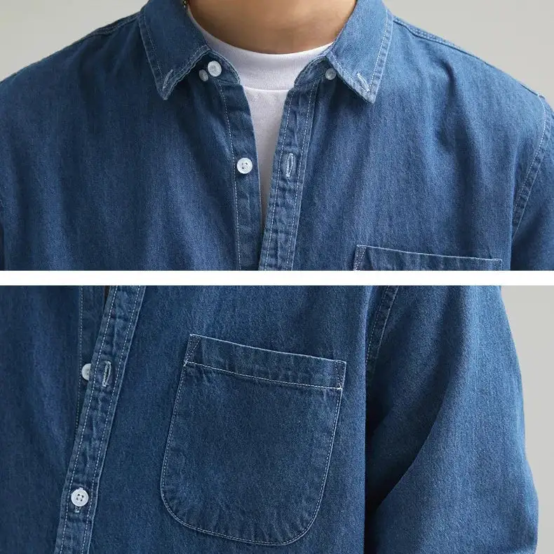 Washed Denim Western Shirt
