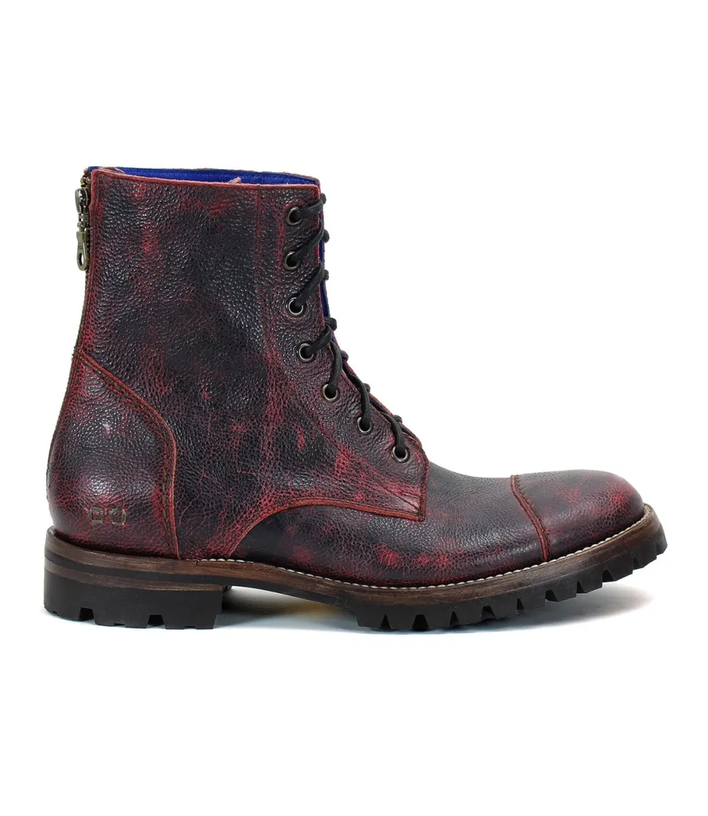 Lug Sole Back Zip Welted Rugged Ankle Boots