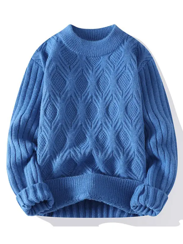 Relaxed Knit Crew Neck Sweater
