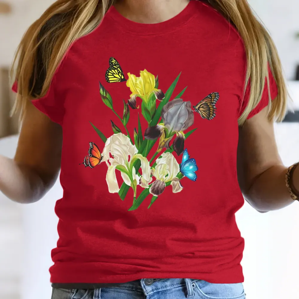 Beautiful Iris Floral T-Shirt
